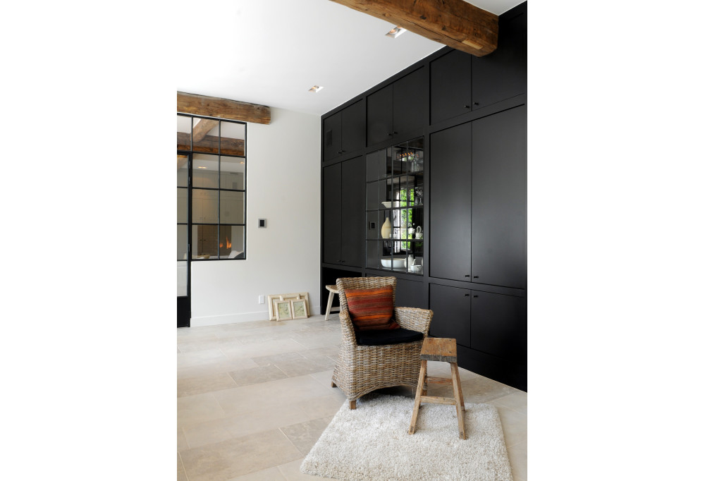 Puxador de porta e arquitetura de interiores